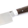 Кухонный нож Сантоку средний кованая сталь 95х18 рукоять венге цельнометаллический 
