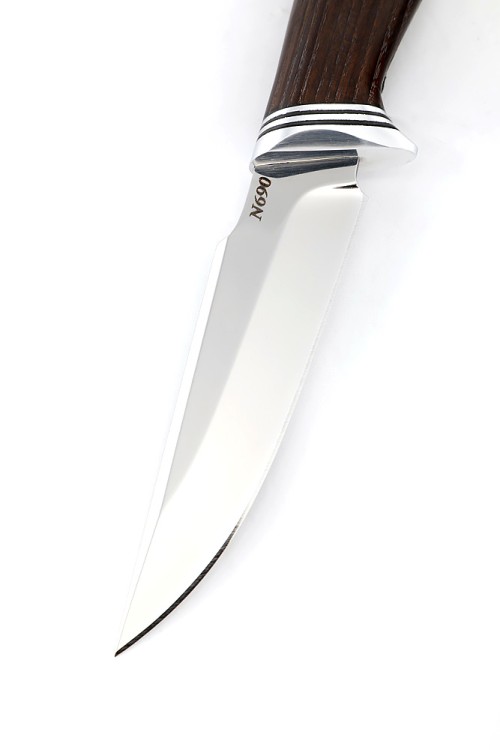 Нож Ласка сталь N690 рукоять ясень термоциклированный 