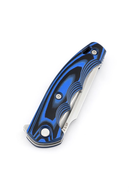 Нож складной Фантом AUS-8 G10 черно-синяя 