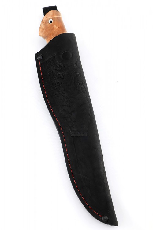 Нож Хищник сталь булат рукоять черный граб карельская берёза  Нож Хищник сталь булат рукоять черный граб карельская берёза