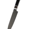 Подставка из черного граба+карельская береза с набором из 4 ножей (булат, черный граб+карельская береза) 