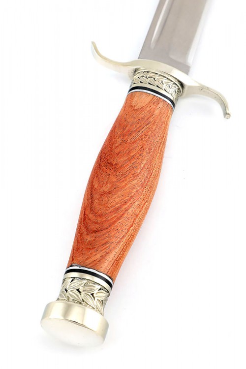 Нож Классика сталь К340 рукоять мельхиор, бубинга 