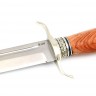 Нож Классика сталь К340 рукоять мельхиор, бубинга 