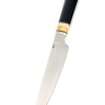Подставка из черного граба+G10 с набором из 5 ножей и тяпки (Elmax, зуб мамонта+G10) 