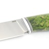 Нож Берсерк сталь N690 рукоять кап клена зеленый 