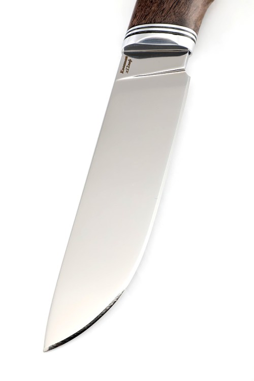 Нож Универсал сталь кованая х12мф рукоять карельская береза коричневая  Нож Универсал сталь кованая х12мф рукоять карельская береза коричневая