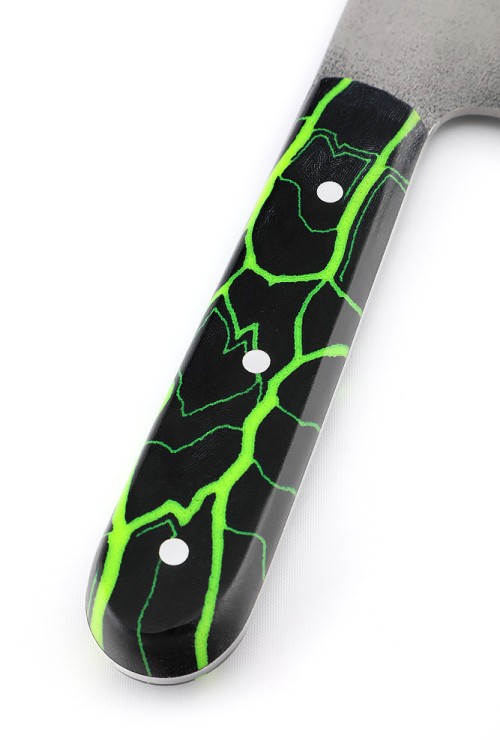 Нож Сербский сталь х12мф, рукоять микарта цельнометаллический 