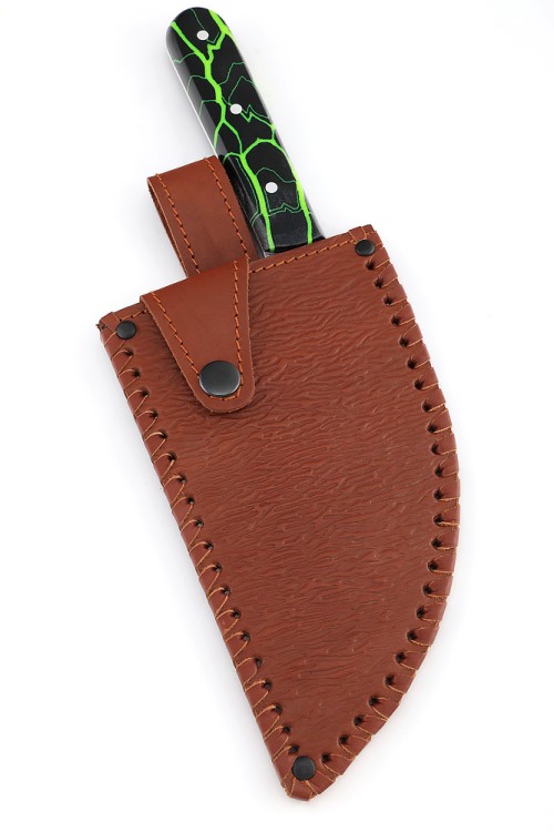 Нож Сербский сталь х12мф, рукоять микарта цельнометаллический 