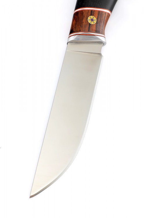 Нож Феникс сталь Elmax рукоять железное дерево с пином черный граб 