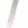 Нож Классика сталь Elmax рукоять мельхиор, карельская береза янтарная 