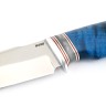 Нож Щучий сталь N690 рукоять карельская береза синяя 