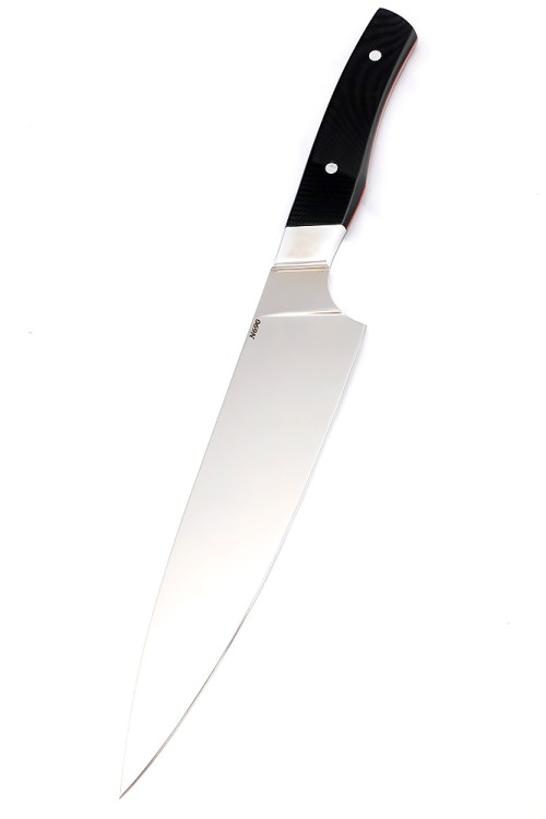 Подставка из черного граба с набором из 5 ножей и тяпки (N690, G10) 