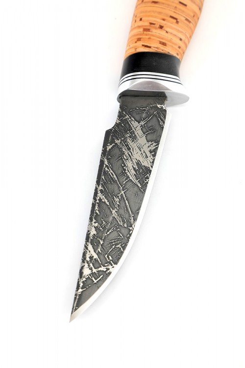 Нож Ласка сталь D2 рукоять береста 