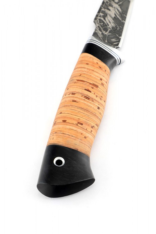 Нож Ласка сталь D2 рукоять береста 