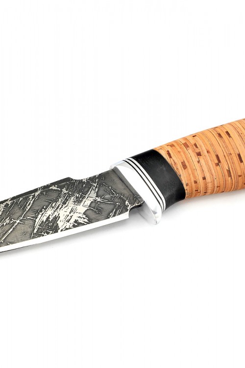 Нож Ласка сталь D2 рукоять береста 