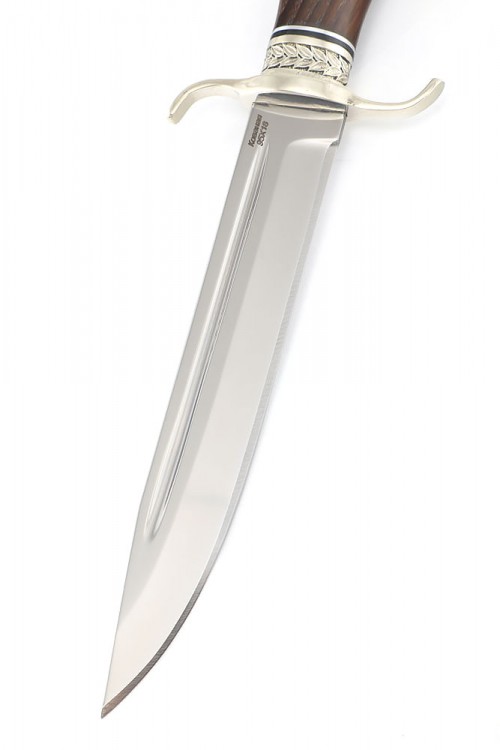 Нож Классика сталь кованая 95Х18 рукоять мельхиор, ясень термоциклированный 