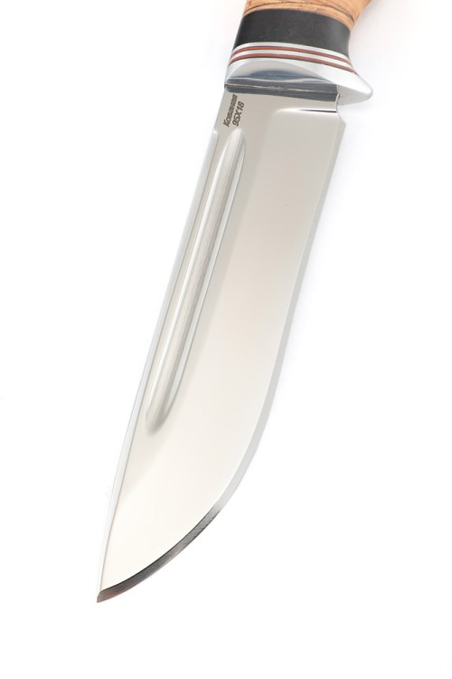 Нож Охотничий сталь кованая 95Х18 рукоять береста 