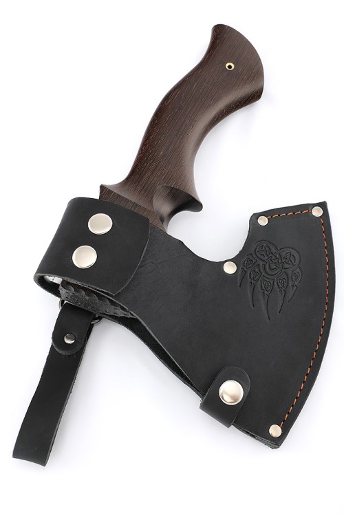 Топор Оберег - художественная гравировка (9ХС рукоять - венге) 