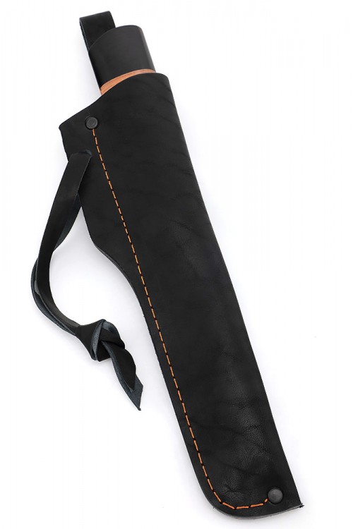 Нож Северный №3 дамаск кованый дол рукоять береста   