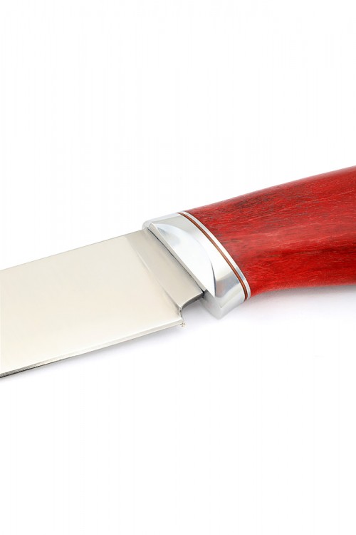 Нож Лорд сталь Elmax рукоять карельская береза красная с дюралью 