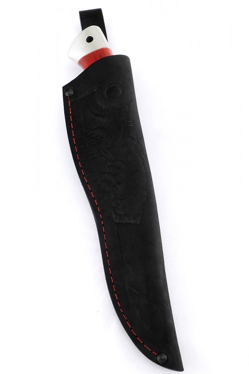 Нож Лорд сталь Elmax рукоять карельская береза красная с дюралью 