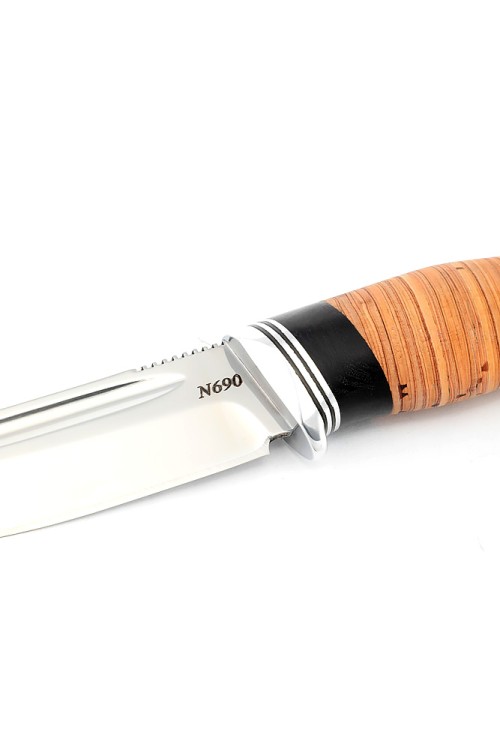 Нож Малыш сталь N690 рукоять береста 