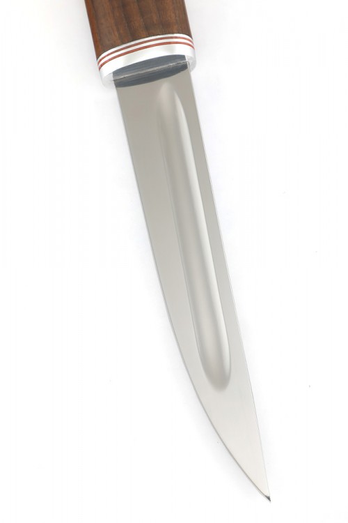 Нож Северный №3 сталь Х12МФ шлифованный дол рукоять ясень термоциклированный 