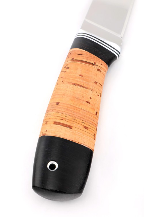 Нож Заяц сталь N690 рукоять береста 