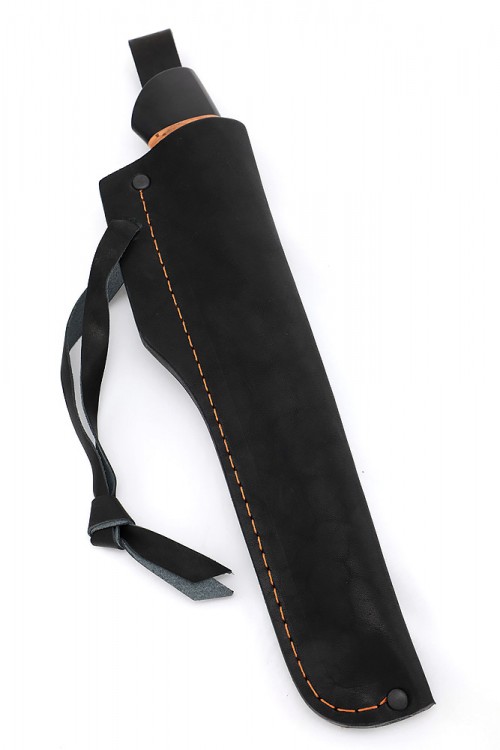 Нож Северный №5 дамаск кованый дол рукоять береста   