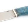 Нож Берсерк S390 рукоять низельбер, кап клена синий 