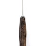 Нож Пеленгас сталь N690 рукоять стабилизированная карельская береза коричневая 