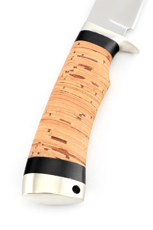 Нож Волк сталь кованая AUS 8 береста 