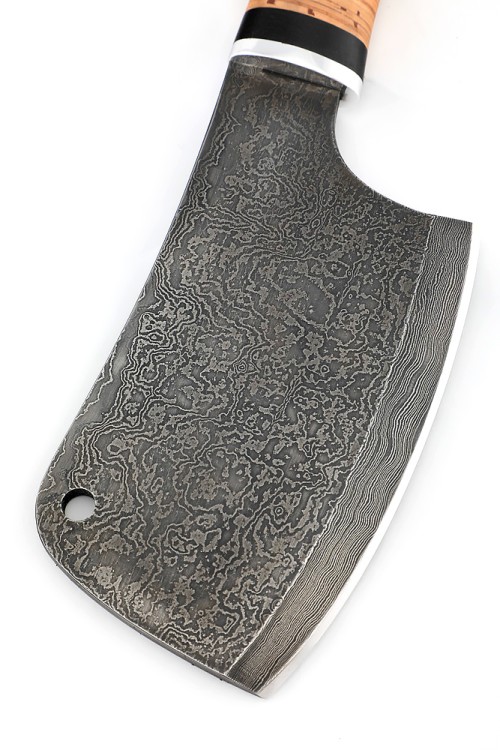 Топорик №5, сталь дамаск, рукоять береста 