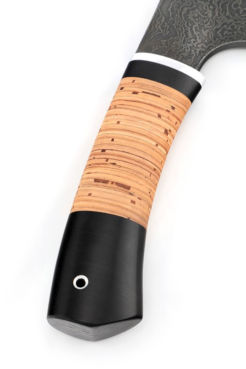 Топорик №5, сталь дамаск, рукоять береста 