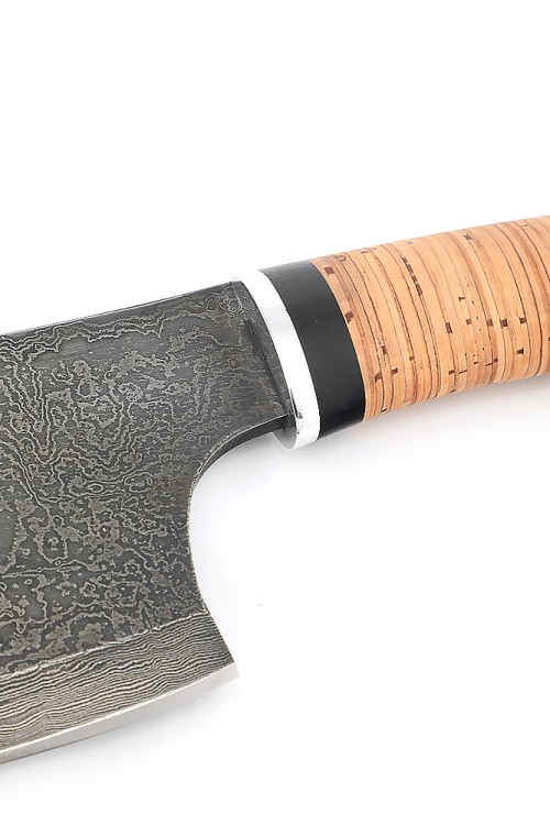 Топорик №5, сталь дамаск, рукоять береста 