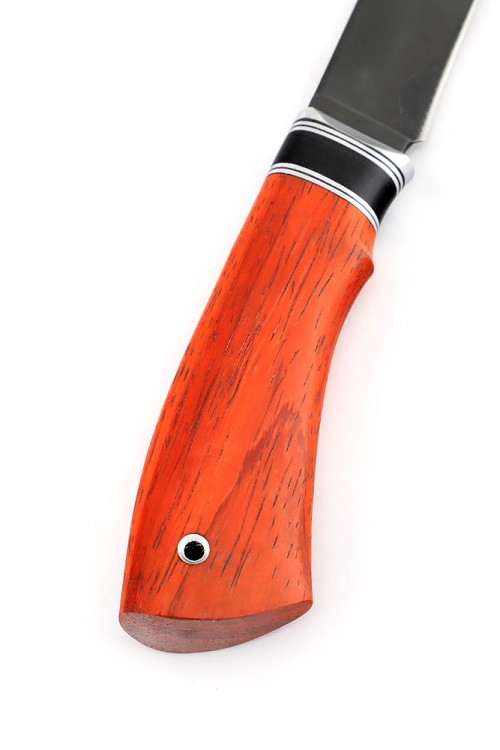 Нож Егерь сталь булат рукоять вставка черный граб падук 