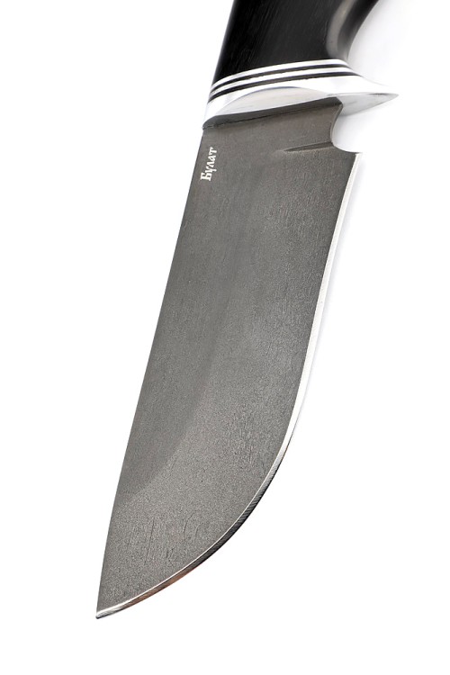 Нож Гепард сталь булат рукоять черный граб 