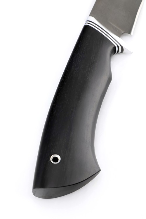 Нож Гепард сталь булат рукоять черный граб 