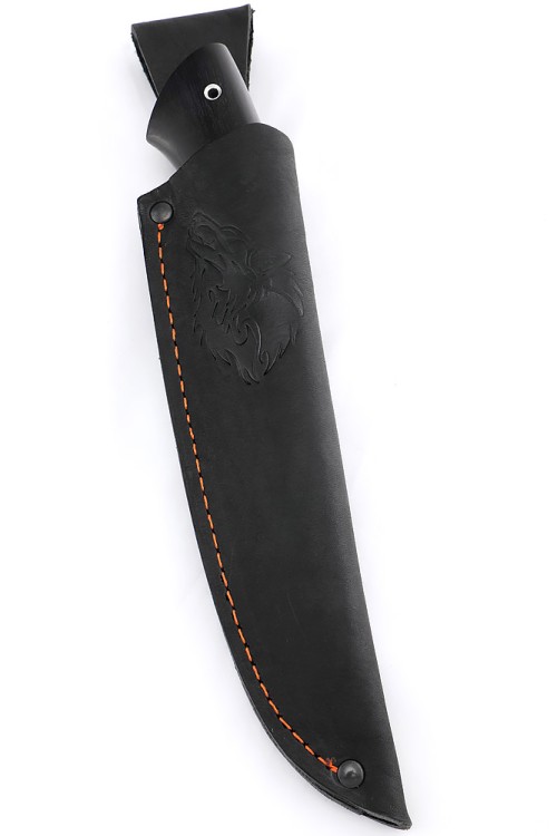 Нож Гепард сталь булат рукоять черный граб 