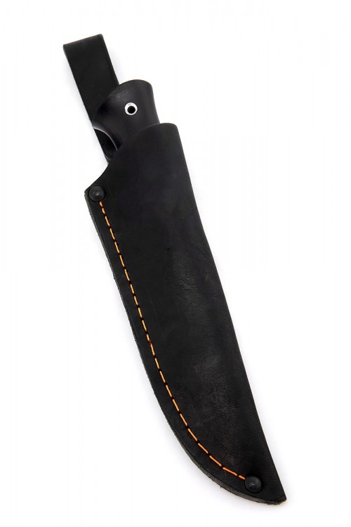 Нож Малыш сталь кованая х12мф рукоять черный граб 