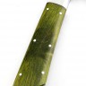 Кухонный Топорик сталь 95x18 рукоять дюраль стабилизированная карельская береза зеленая цельнометаллический 