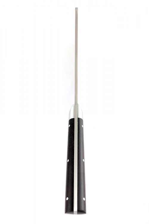 Кухонный Топорик сталь 95x18 рукоять дюраль черный граб цельнометаллический  