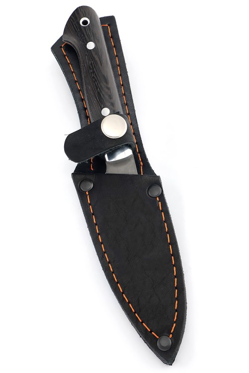 Нож Шеф-повар овощной малый сталь булат рукоять венге цельнометаллический 