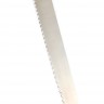 Нож Хлебный кованая сталь 95x18 рукоять бубинга, фибра, черный граб  