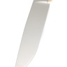 Нож Лесник-2 сталь К340 рукоять латунь, карельская береза янтарная, формованные ножны 