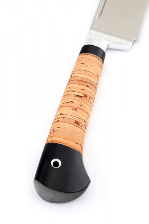 Нож Узбек-2 сталь кованая х12мф рукоять береста 