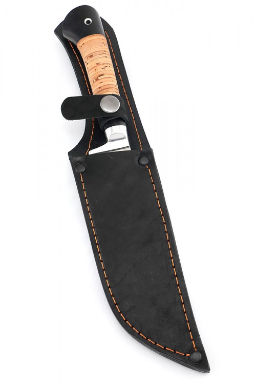 Нож Узбек-2 сталь кованая х12мф рукоять береста 