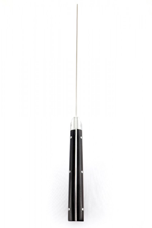 Овощной топорик Накири (95х18 - сатин, рукоять дюраль - чёрный граб) цельнометаллический 