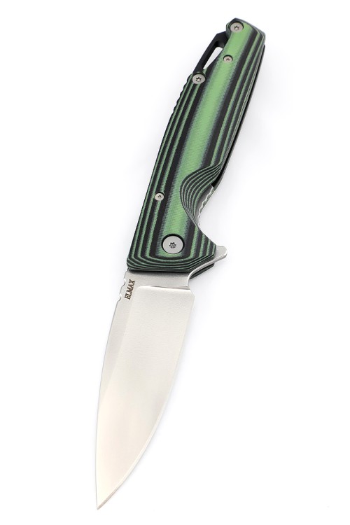 Нож складной Турист Elmax G10 черно-зеленая 