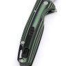 Нож складной Турист Elmax G10 черно-зеленая 